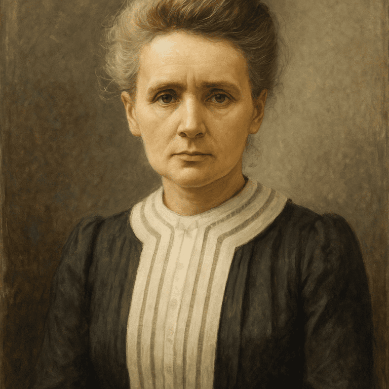 Illustration of Marie Curie