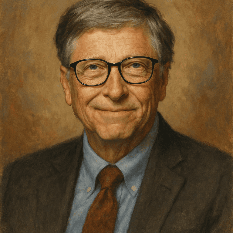 Illustration of Bill Gates
