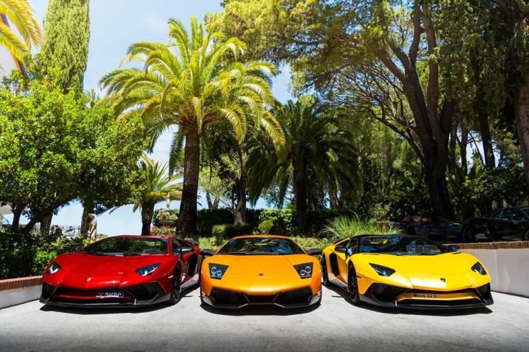 Three sportscars